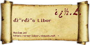 Órás Libor névjegykártya